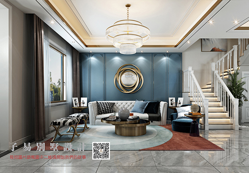 青島美式效果圖_即墨天泰藍(lán)山豪華裝修設(shè)計(jì)風(fēng)格/報(bào)價(jià)